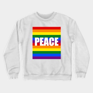 Rainbown Peace Crewneck Sweatshirt